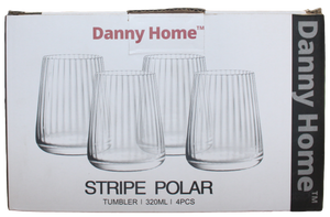 Danny Home 320ml glass cup 4 pieces