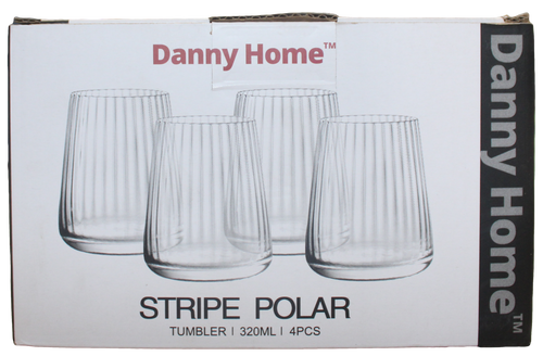 Danny Home 320ml glass cup 4 pieces