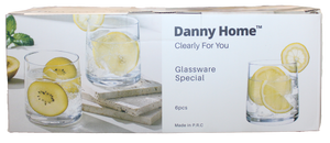 Danny Home 280ml glass cups 6 pieces/box